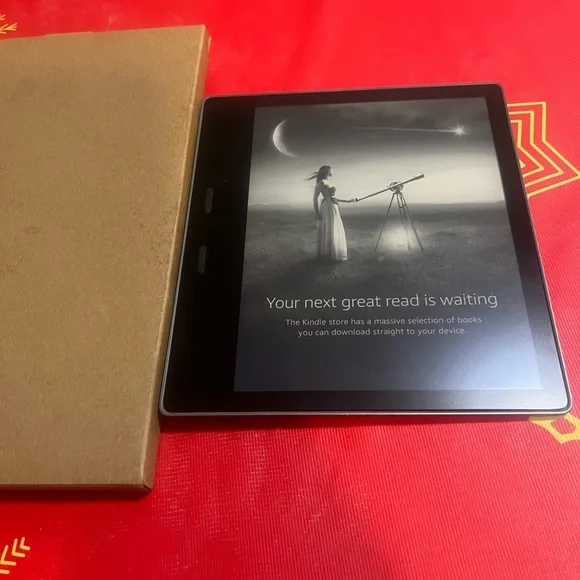 Kindle Oasis E-Reader - Black free mini pastel canvas tote bag  when buy this - Picture 2 of 5